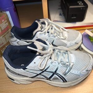 Asics Gel-1130 Navy and White Athletic Sneakers